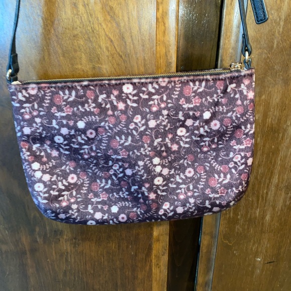 Lauren Conrad plum pink wool purse handbag crossbody - Picture 7 of 7